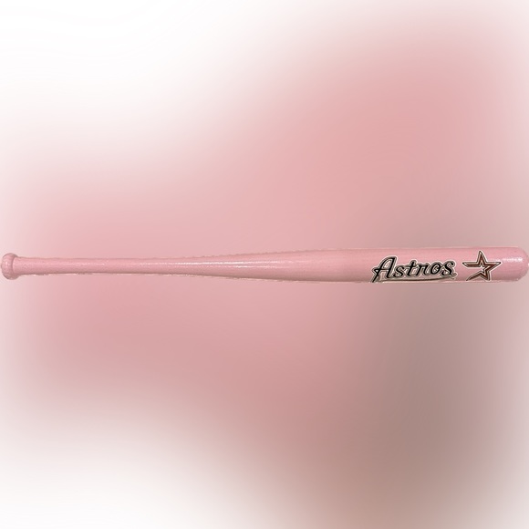MLB Other - VTG RARE 2001 18” HOUSTON ASTROS COOPERSBURG SPORTS MLB PINK WOODEN BASEBALL BAT